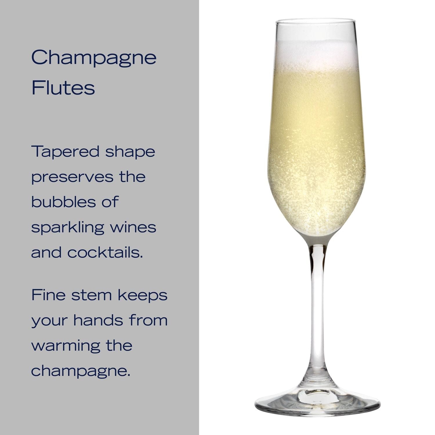 Napoli Set of 4 Flute Glasses