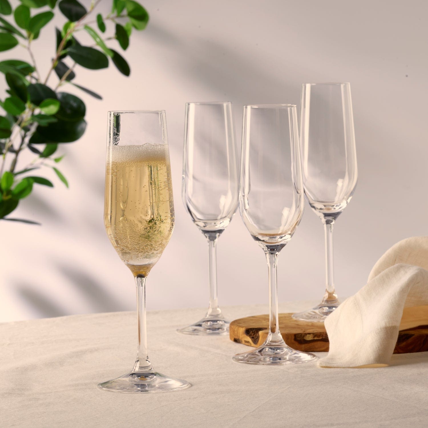 Napoli Set of 4 Flute Glasses
