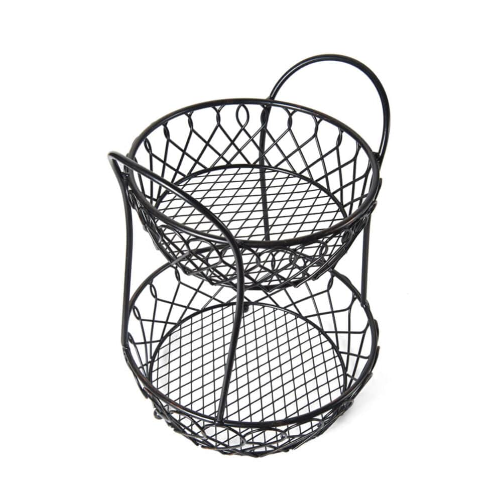 Loop and Lattice 2 Tier Countertop Fruit Storage Basket