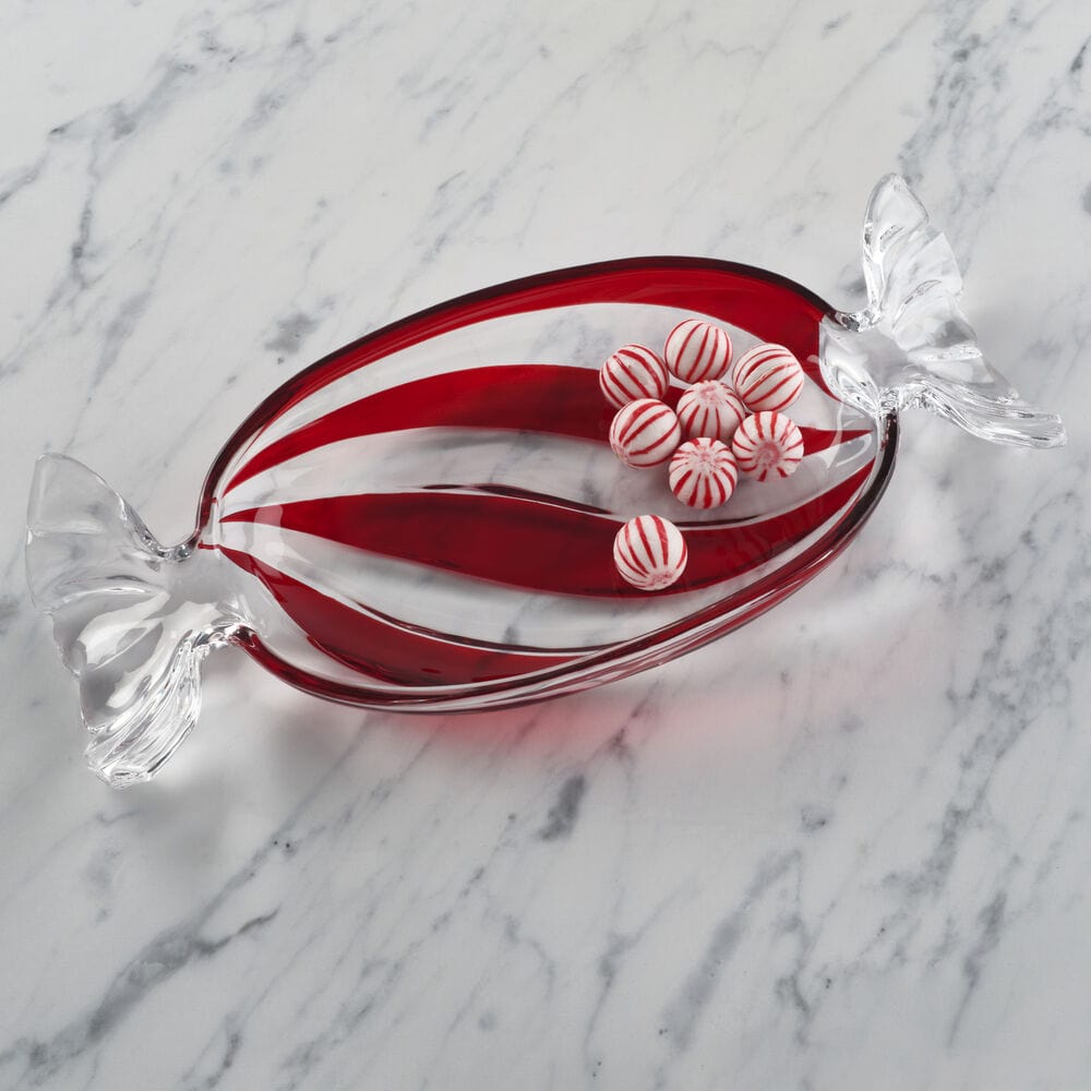 Peppermint Twist Holiday Candy Dish