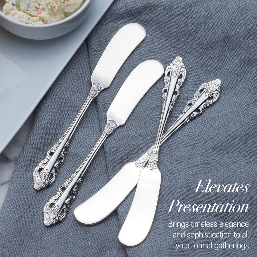 Antique Baroque Set of 4 Spreaders