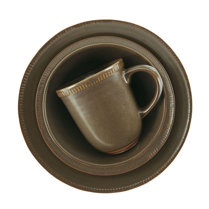 Oakley Brown 32 Piece Dinnerware Set, Service for 8