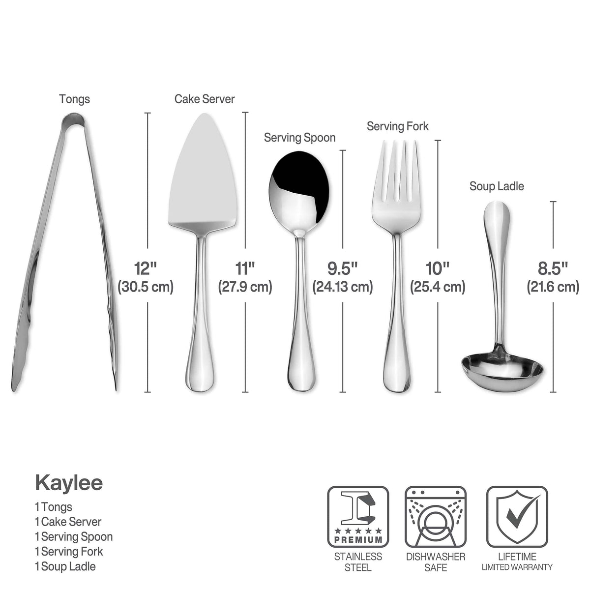 Kaylee 5 Piece Serving Set