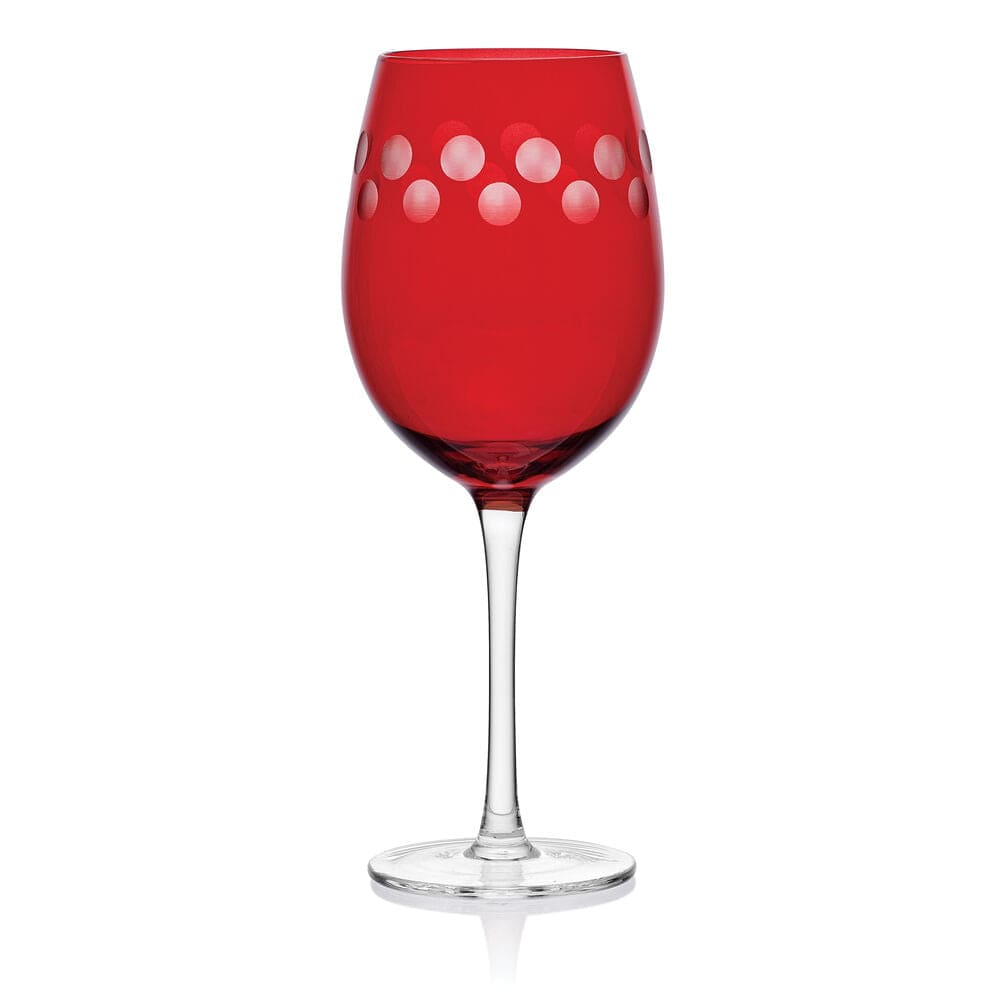 Cheers® Set of 6 Ruby Wine Glasses