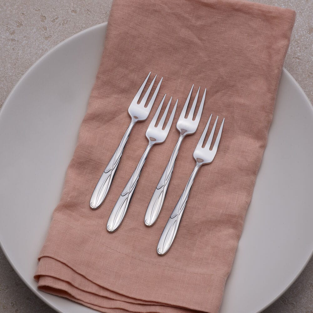 Cocoa Blossom Set of 4 Appetizer Forks