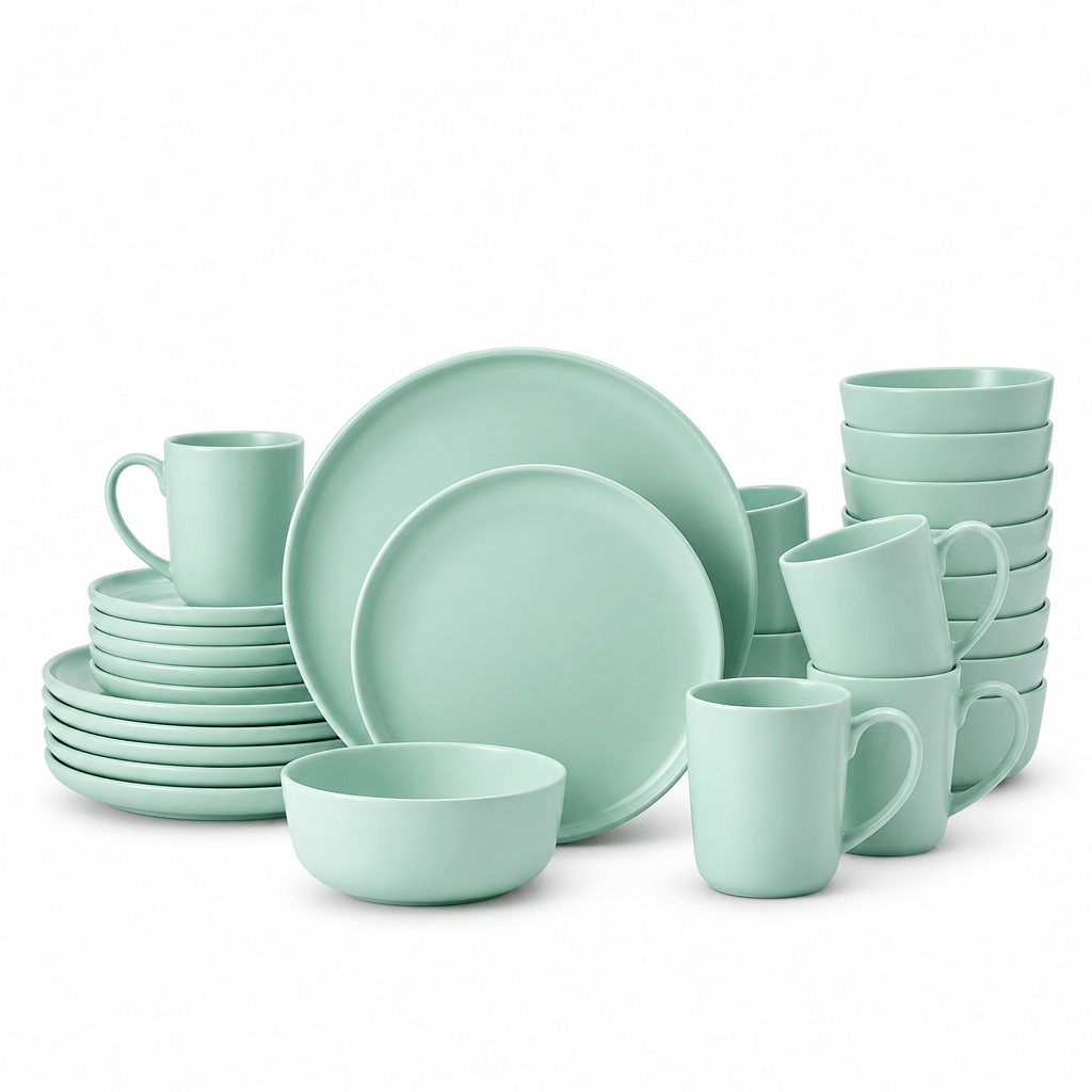 Madison Mint 32 Piece Dinnerware Set, Service for 8