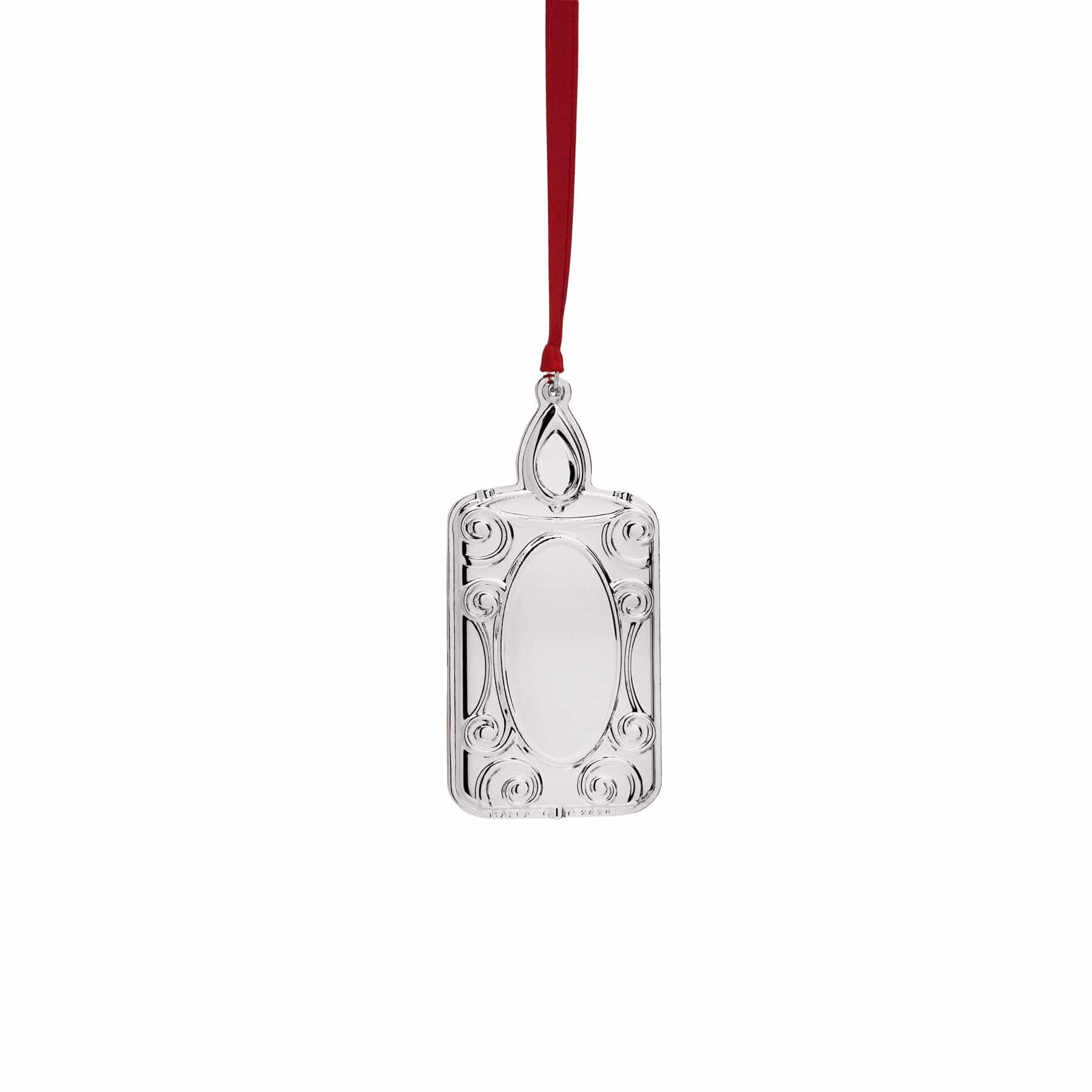 2025 Silver Plate Engravable Candle Ornament 13th Edition