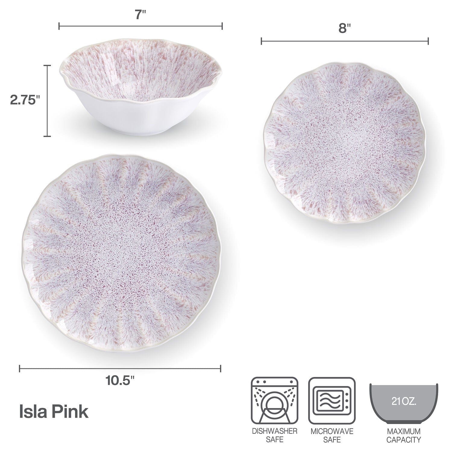 Isla 12 Piece Dinnerware Set, Service For 4
