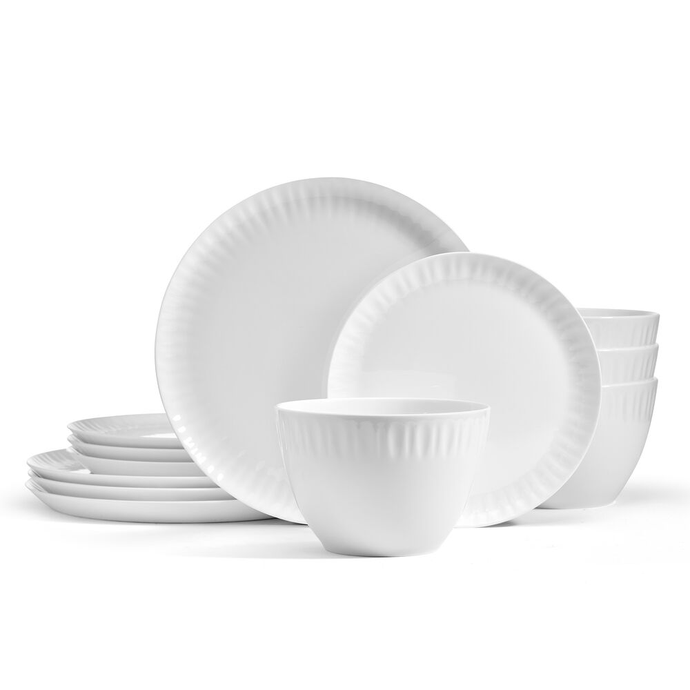 Franklyn 12 Piece Dinnerware Set, Service for 4