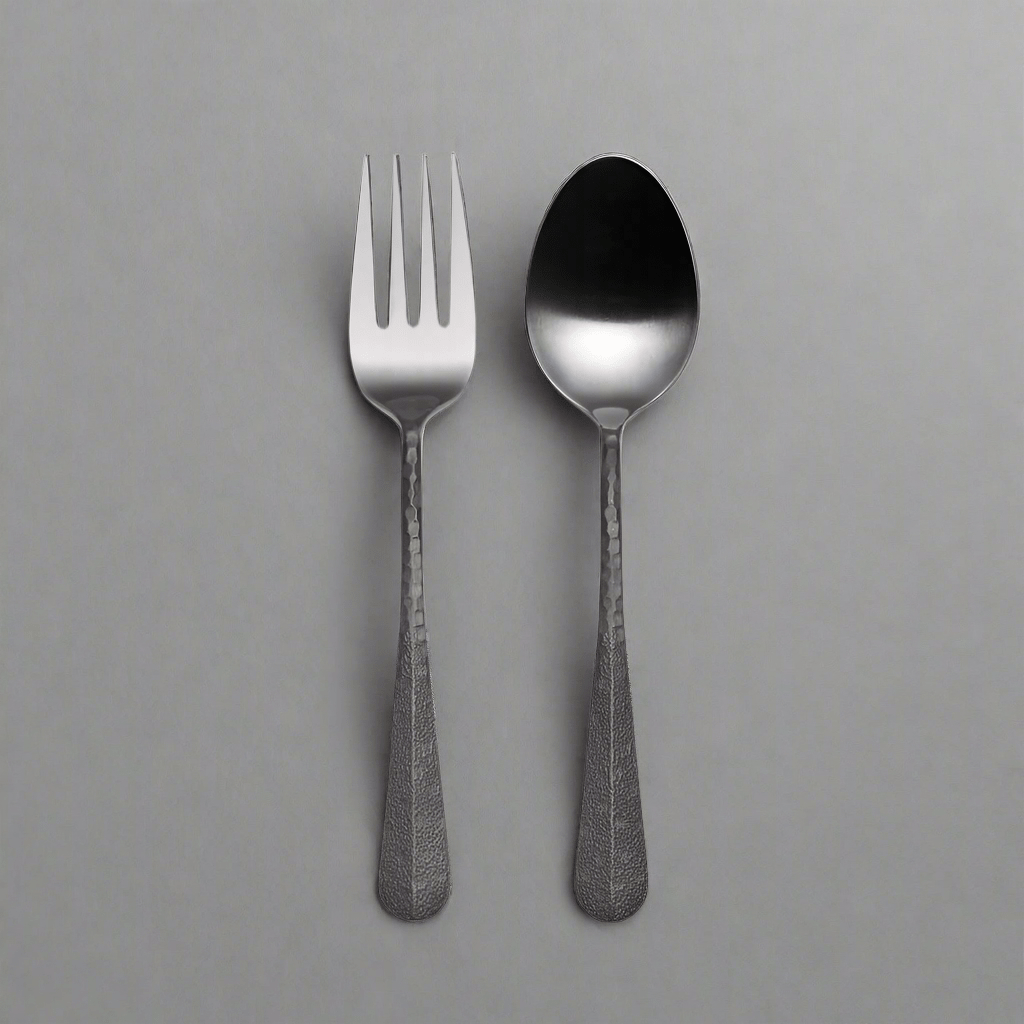 Sable Black Set of 2 Serving Fork and Spoon