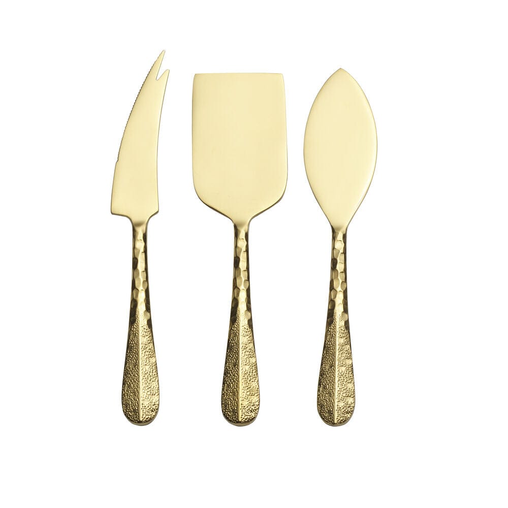 Sable Gold 3 Piece Cheese Set