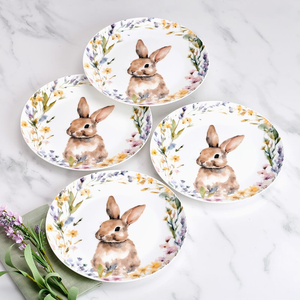 Easter Meadow Set of 4 Accent Salad Plates