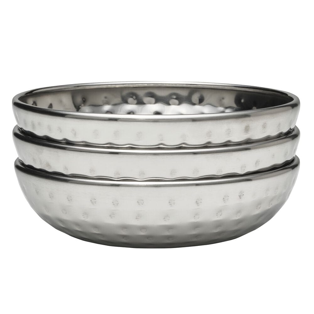 Radiance Hammered Set of 3 Bowls