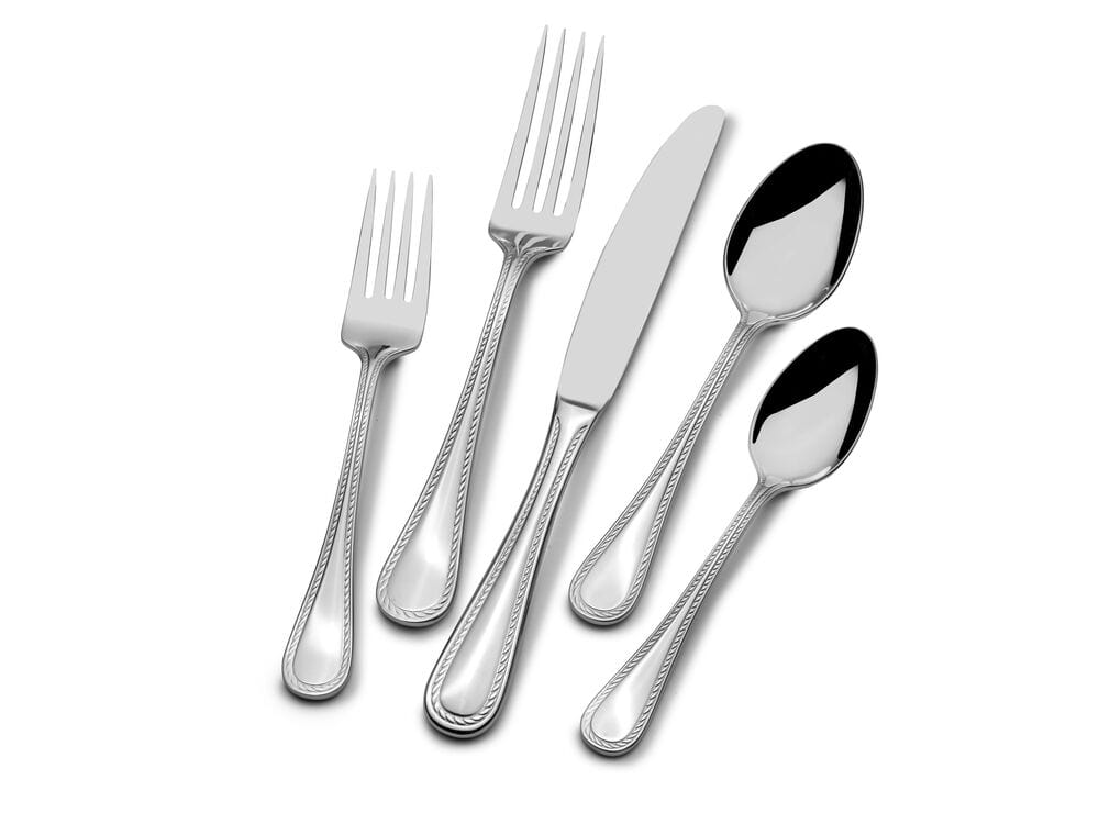 Afton 65 Piece Flatware Set, Service for 12