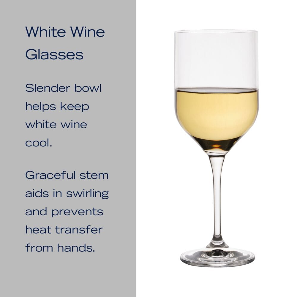 Upton Set of 4 White Wine Glasses