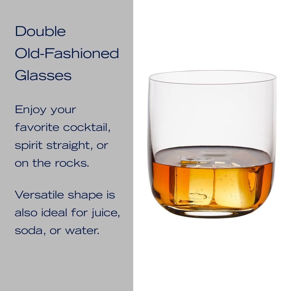 Upton Set of 4 Double Old Fashioned Whiskey Glasses