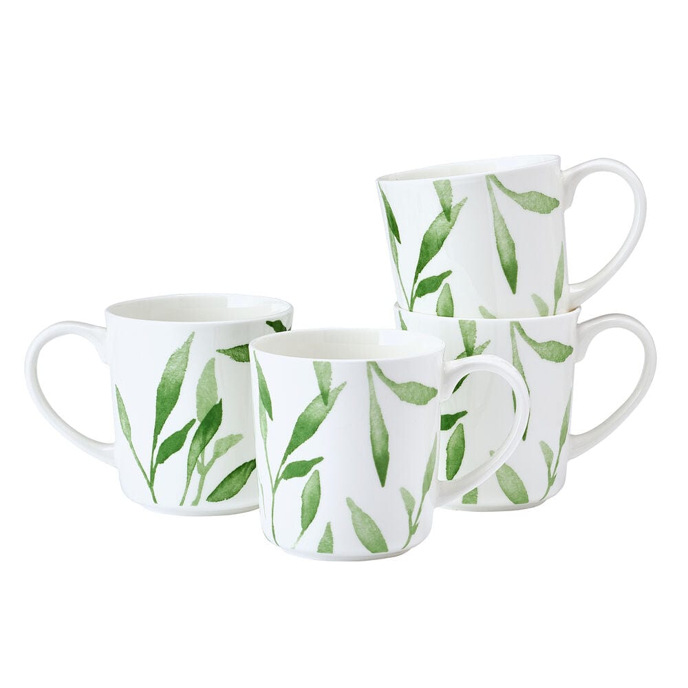 16 oz bone china coffee mug Akira Vegan Bone Set of 4 Mugs