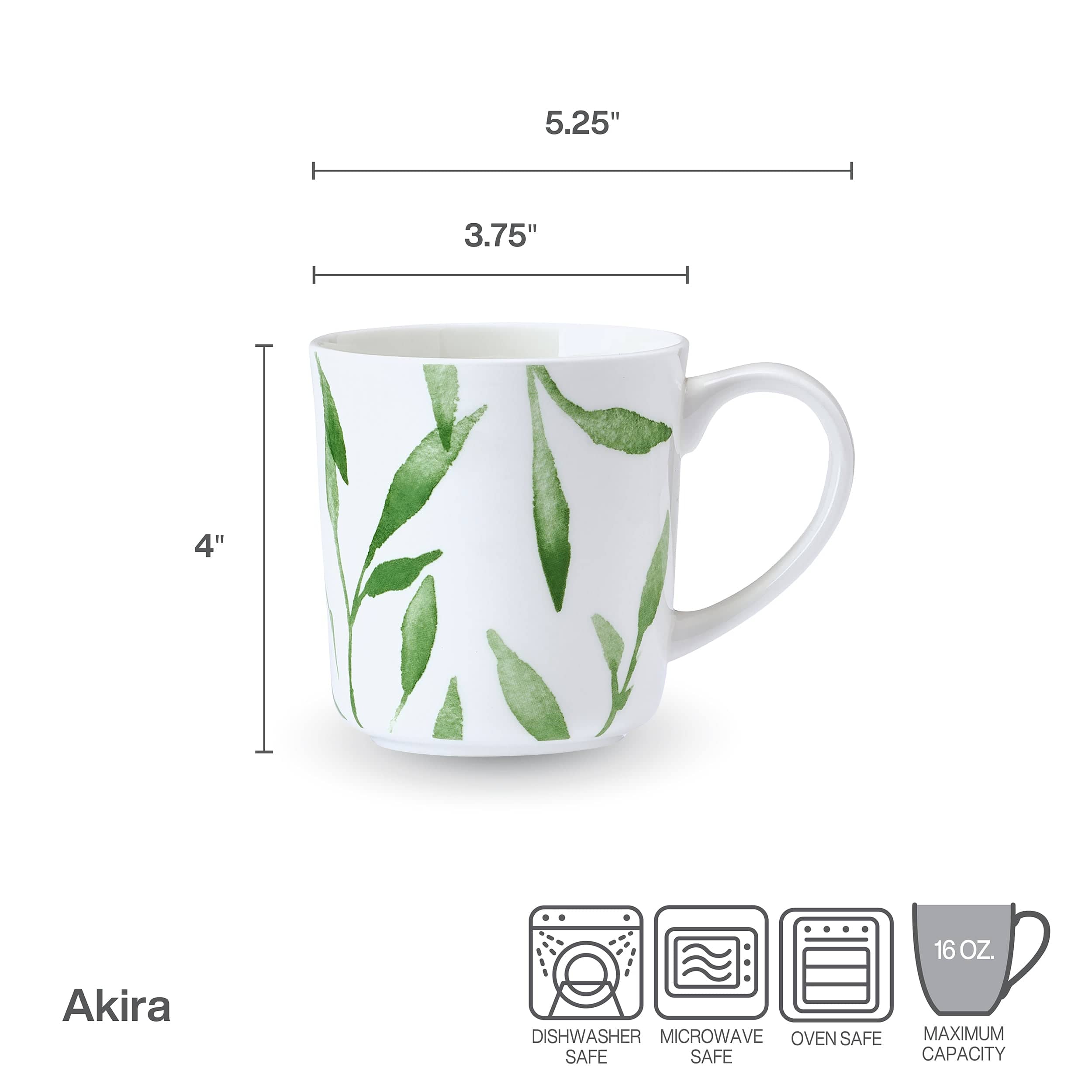 Akira Vegan Bone™ Set of 4 Mugs