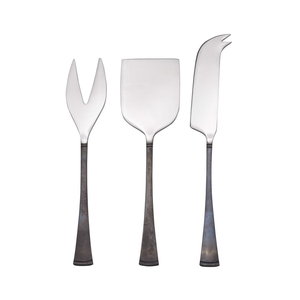 Alyse Burnished Black 3 Piece Cheese Set
