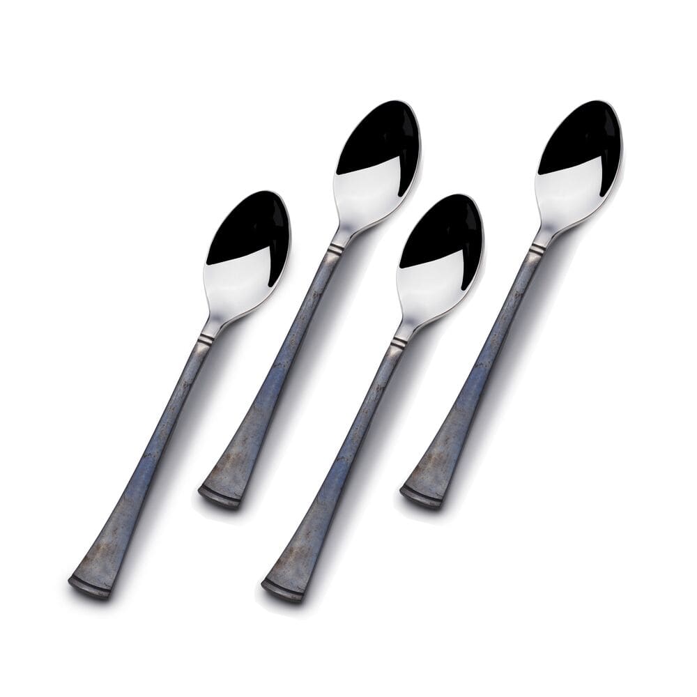 Alyse Burnished Black Set of 4 Mini Coffee Spoons