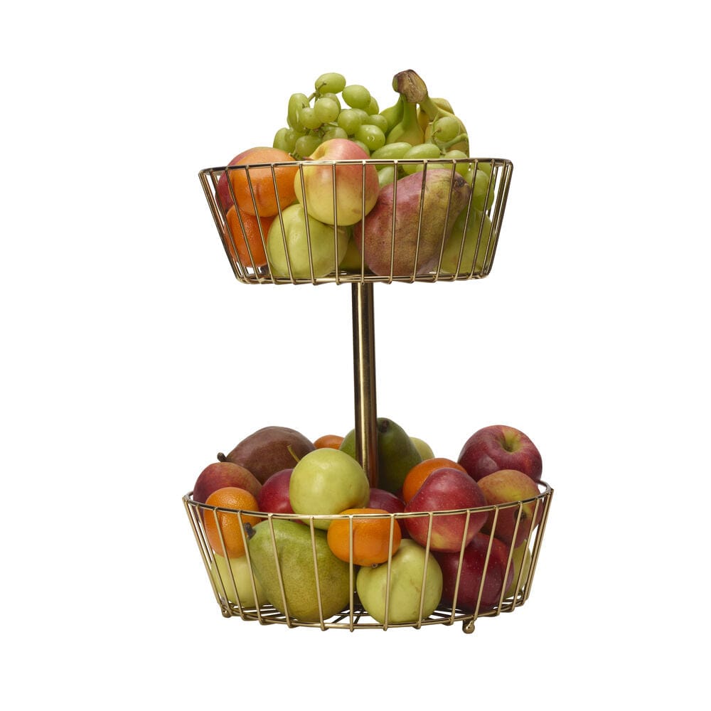 Geneva Gold 2 Tier Fruit Storage Basket