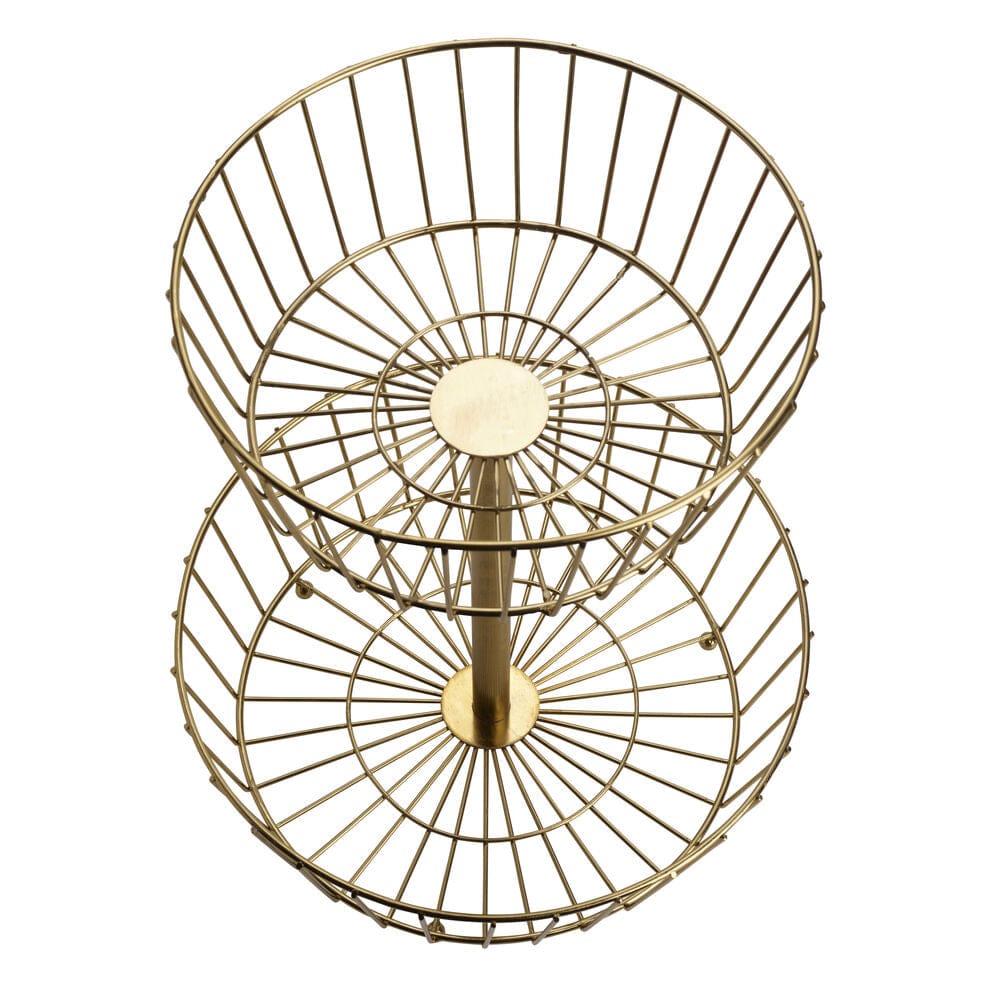 Geneva Gold 2 Tier Fruit Storage Basket