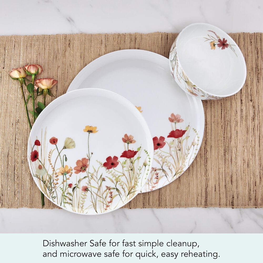 Meadow Serenade 12 Piece Dinnerware Set, Service for 4