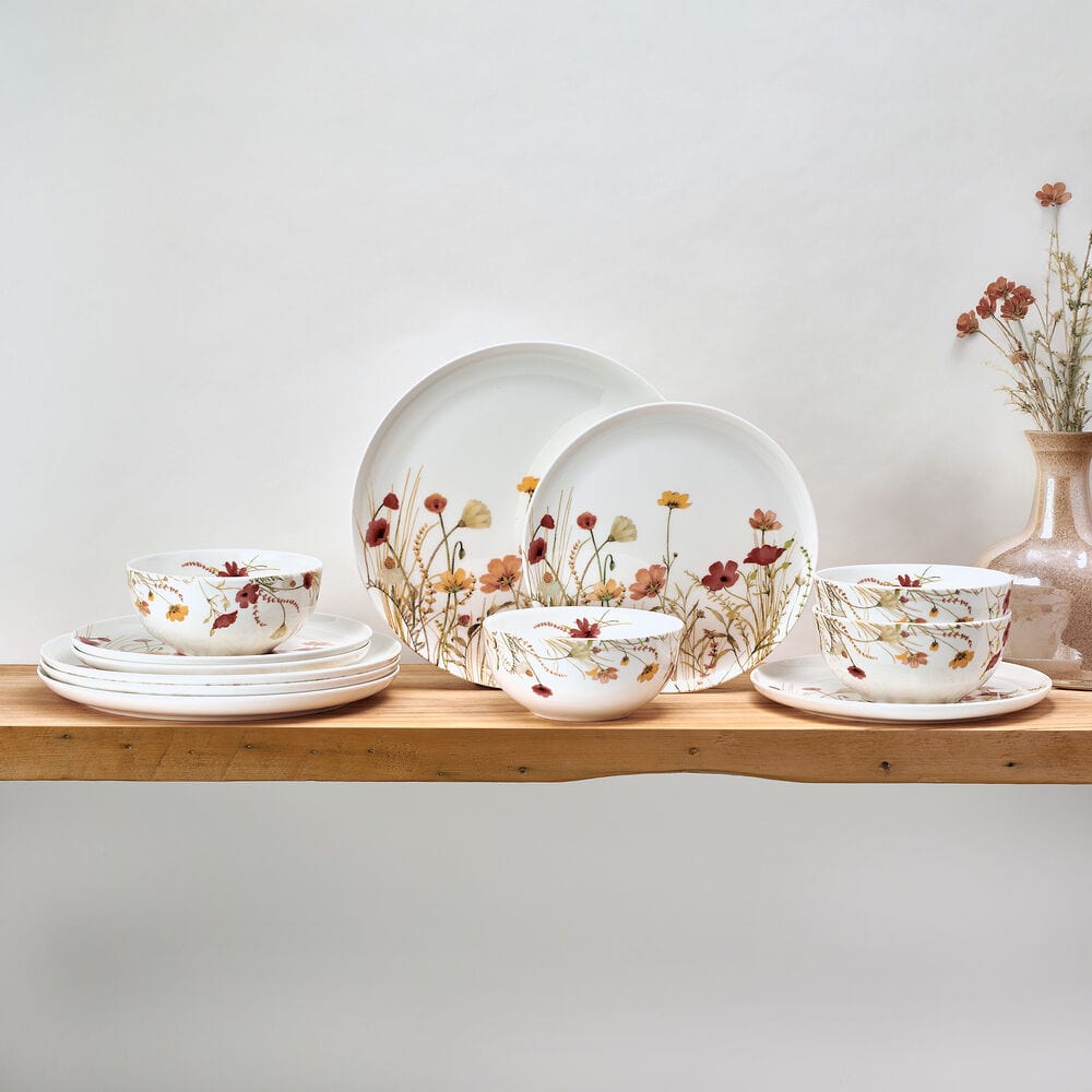 Meadow Serenade 12 Piece Dinnerware Set, Service for 4