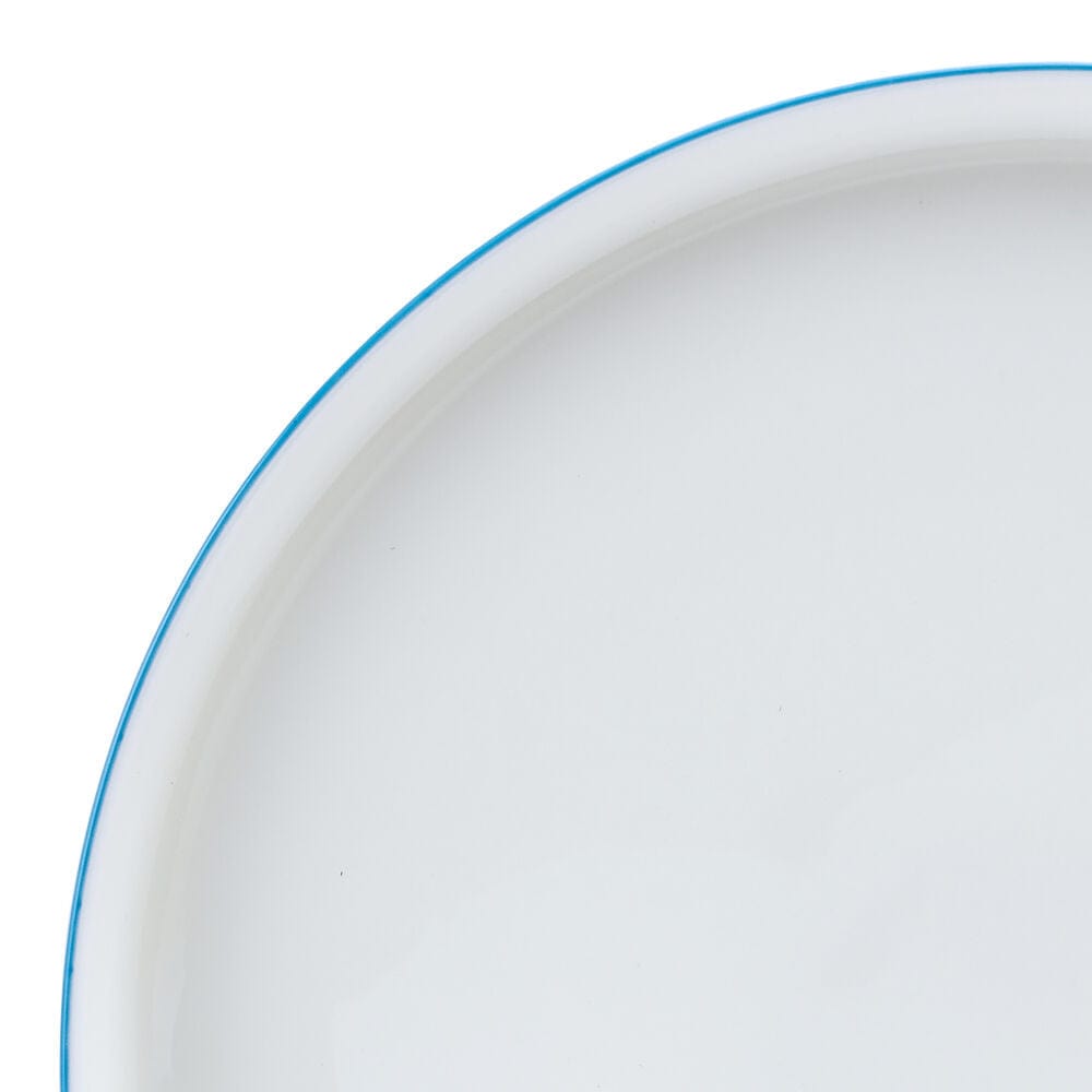 Samantha Blue Rim 12 Piece Dinnerware Set, Service for 4