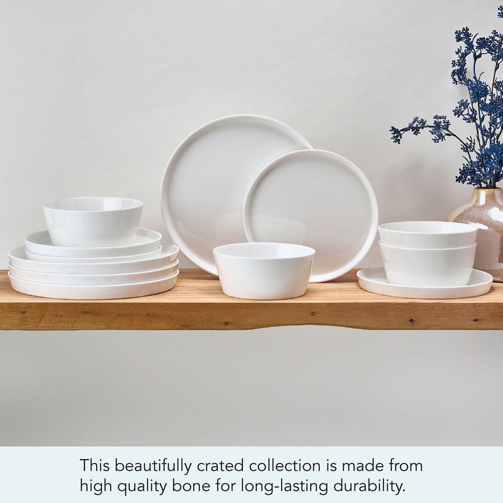 Rylee 12 Piece Dinnerware Set, Service for 4