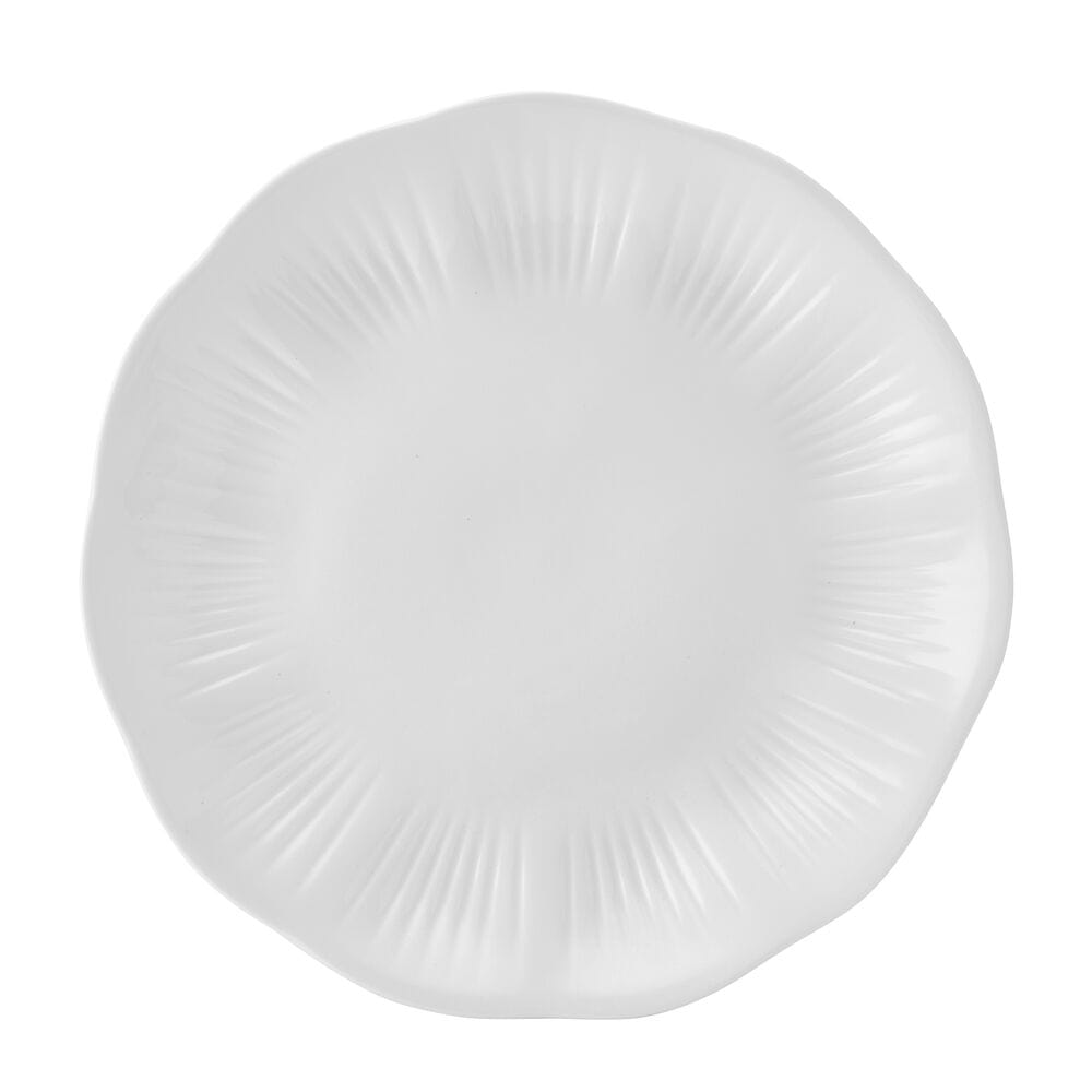 Flora Scalloped 12 Piece Dinnerware Set, Service for 4