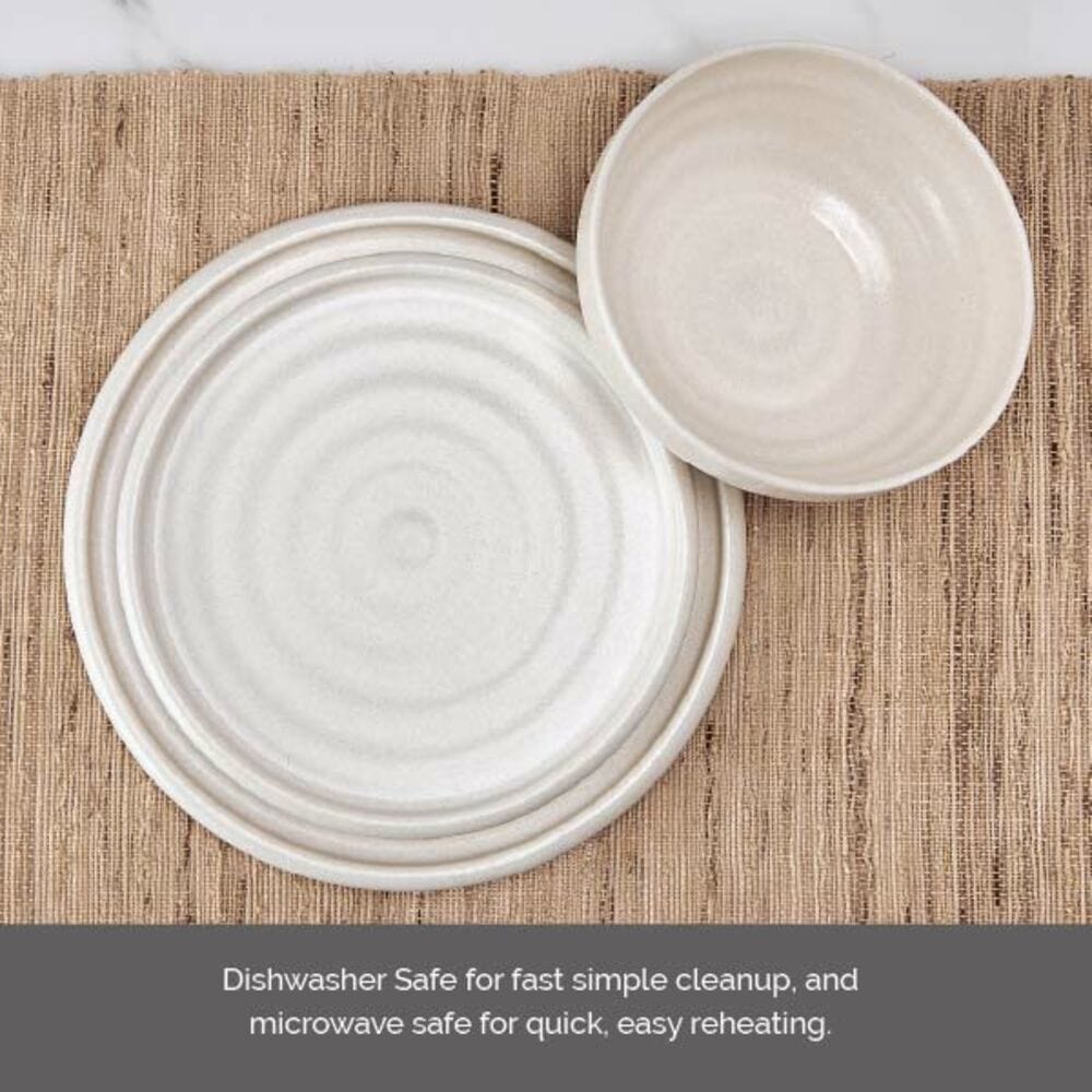 Declan Cream 12 Piece Dinnerware Set, Service for 4