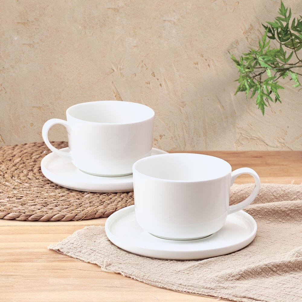 Samantha Set of 2 Teacups and Saucers