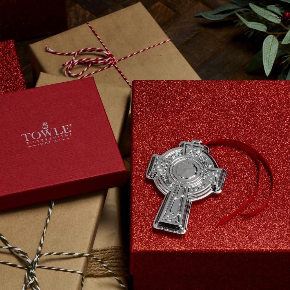 Towle 2026 Old Master Sterling Silver Cross Ornament 34th Edition