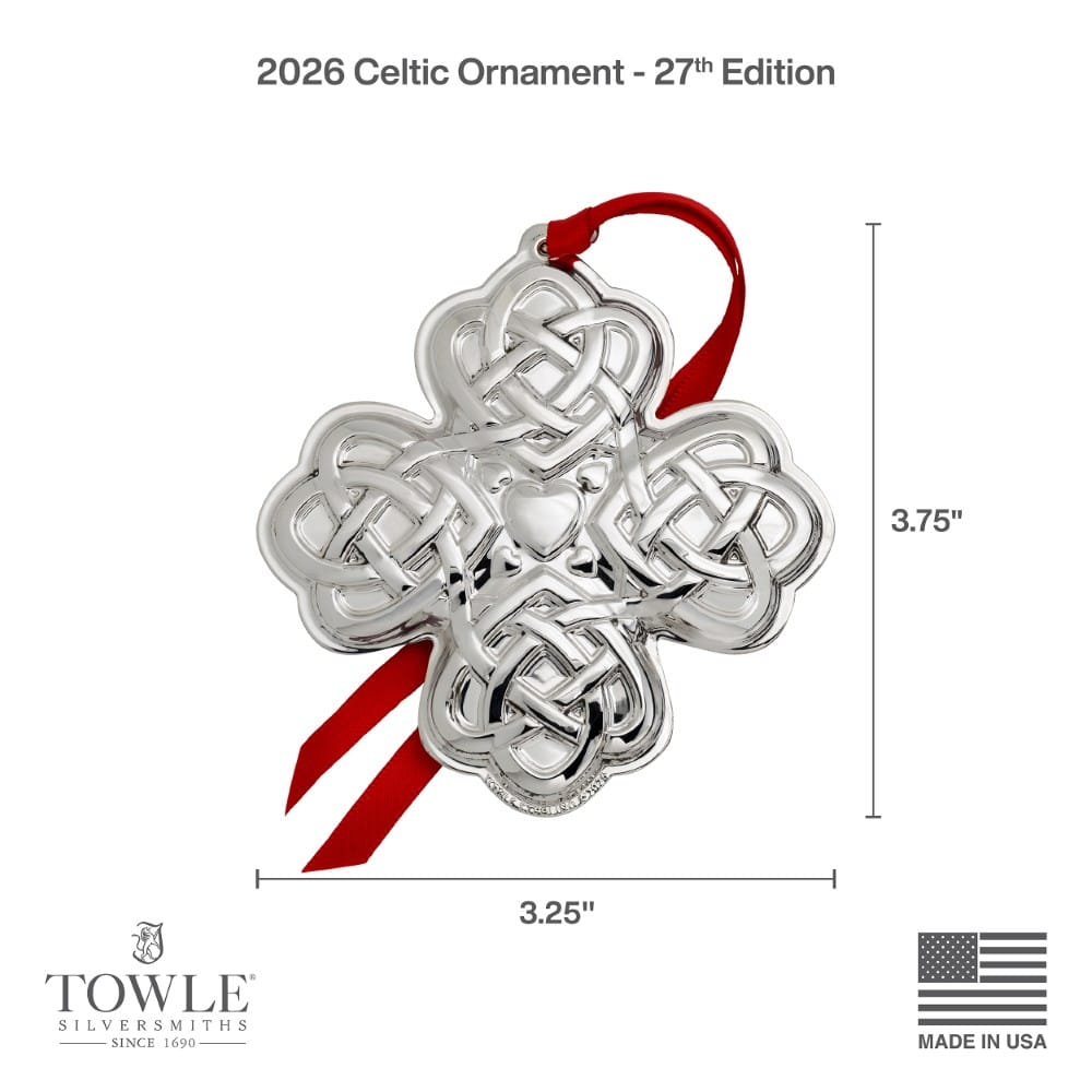 Towle 2026 Sterling Silver Celtic Ornament 27th Edition