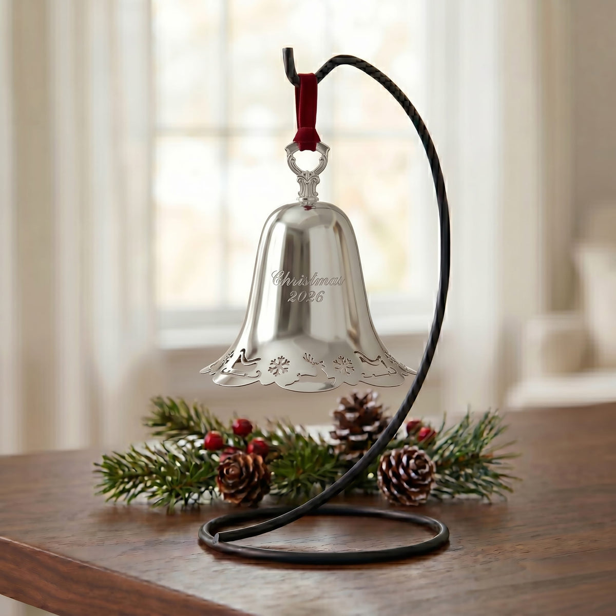 Towle 2026 Silver Plated Pierced Bell Ornament 47th Edition