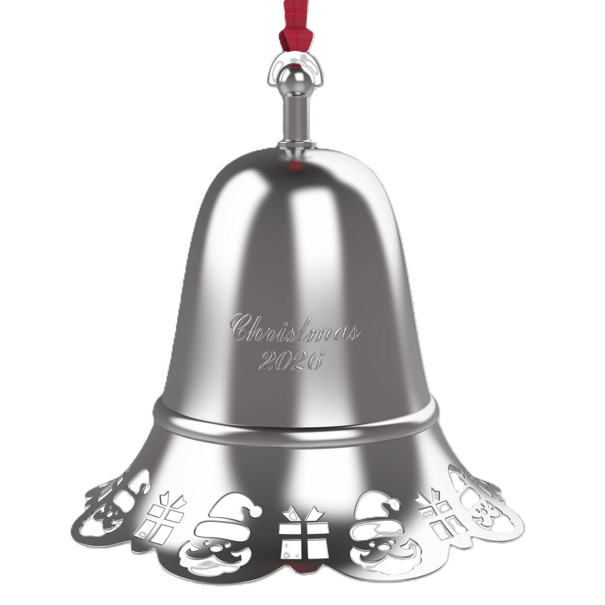 Towle 2026 Silver Plated Pierced Musical Bell Ornament 46th Edition