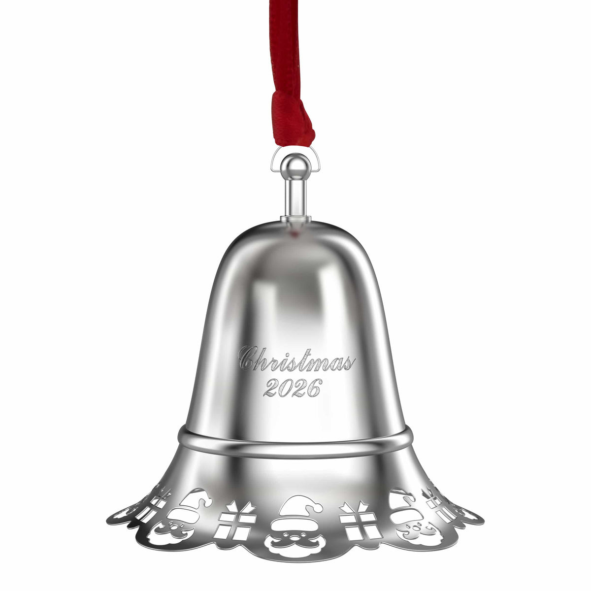 Towle 2026 Silver Plated Pierced Musical Bell Ornament 46th Edition