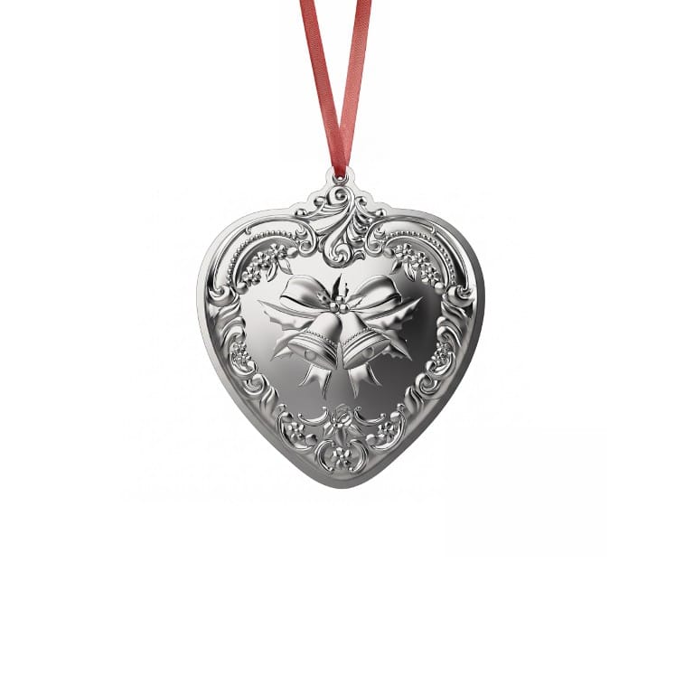 Wallace Grande Baroque 2026 Sterling Silver Heart Ornament 35th Edition