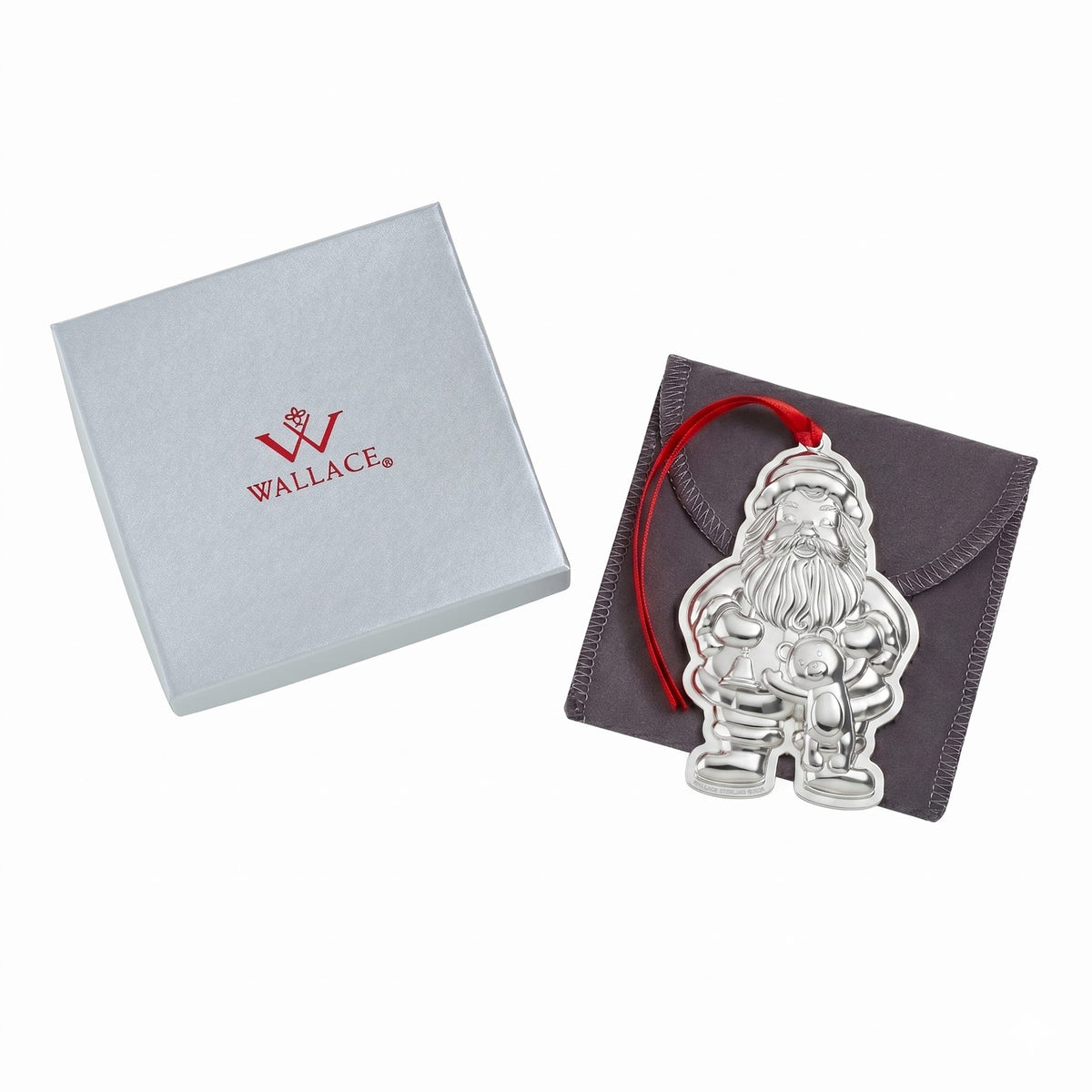 Wallace 2026 Sterling Silver Santa Ornament 10th Edition