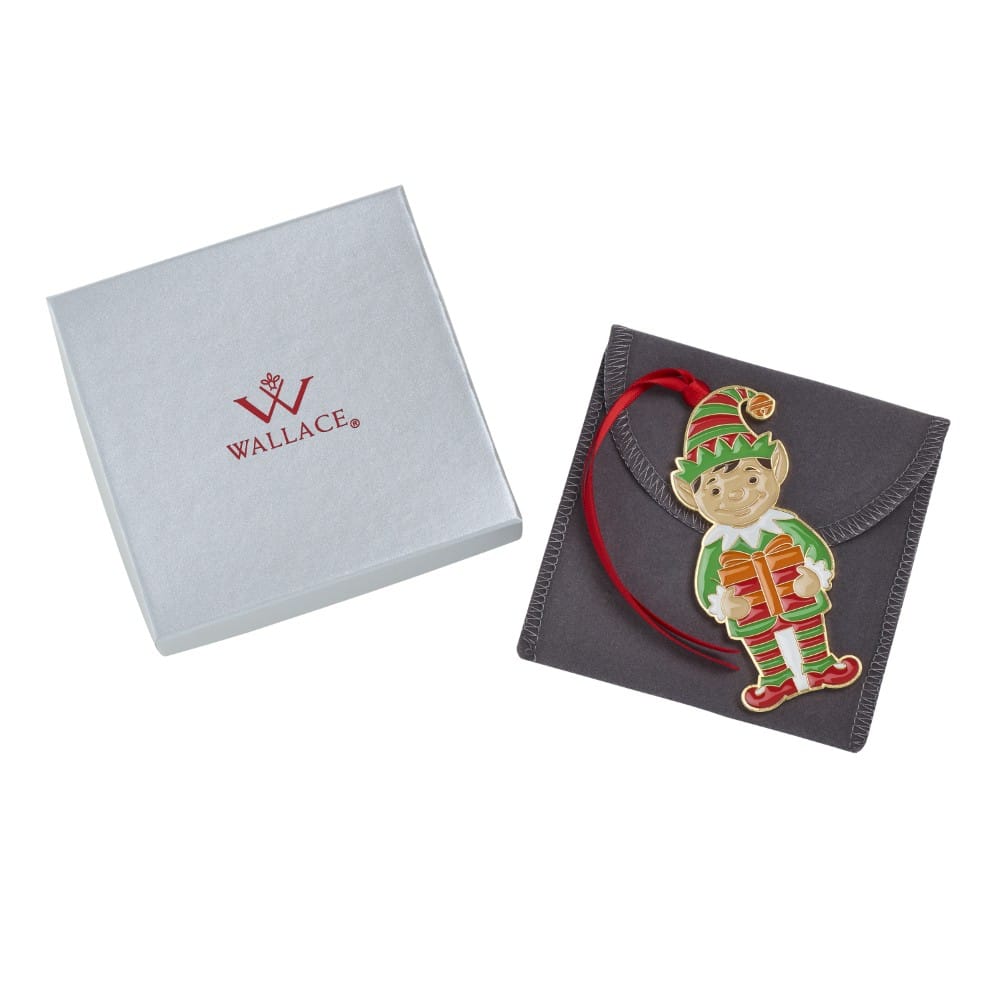 Wallace 2026 Gold Plated Enameled Wonders of Christmas Elf Ornament 17th Edition