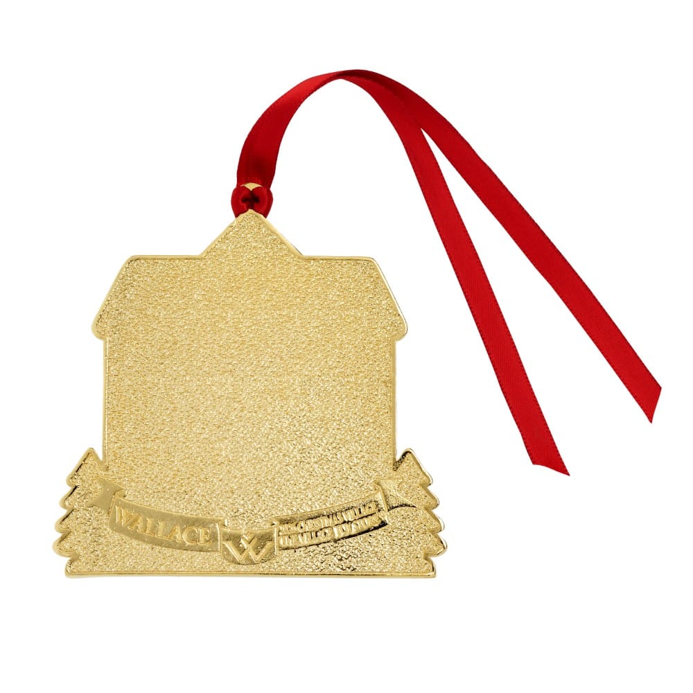 Wallace 2026 Gold Plated Enameled Christmas Village Ornament 3rd Edition