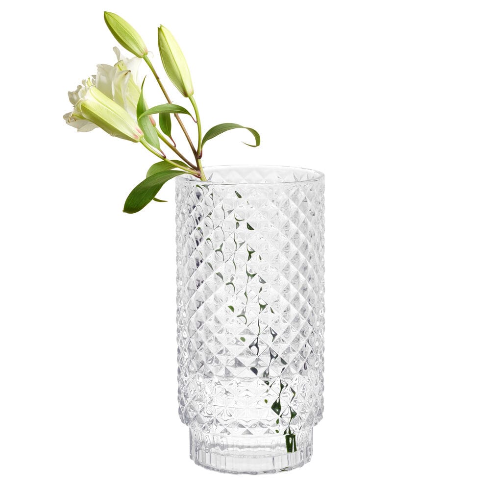Trellis Glass 10.75 Inch Vase