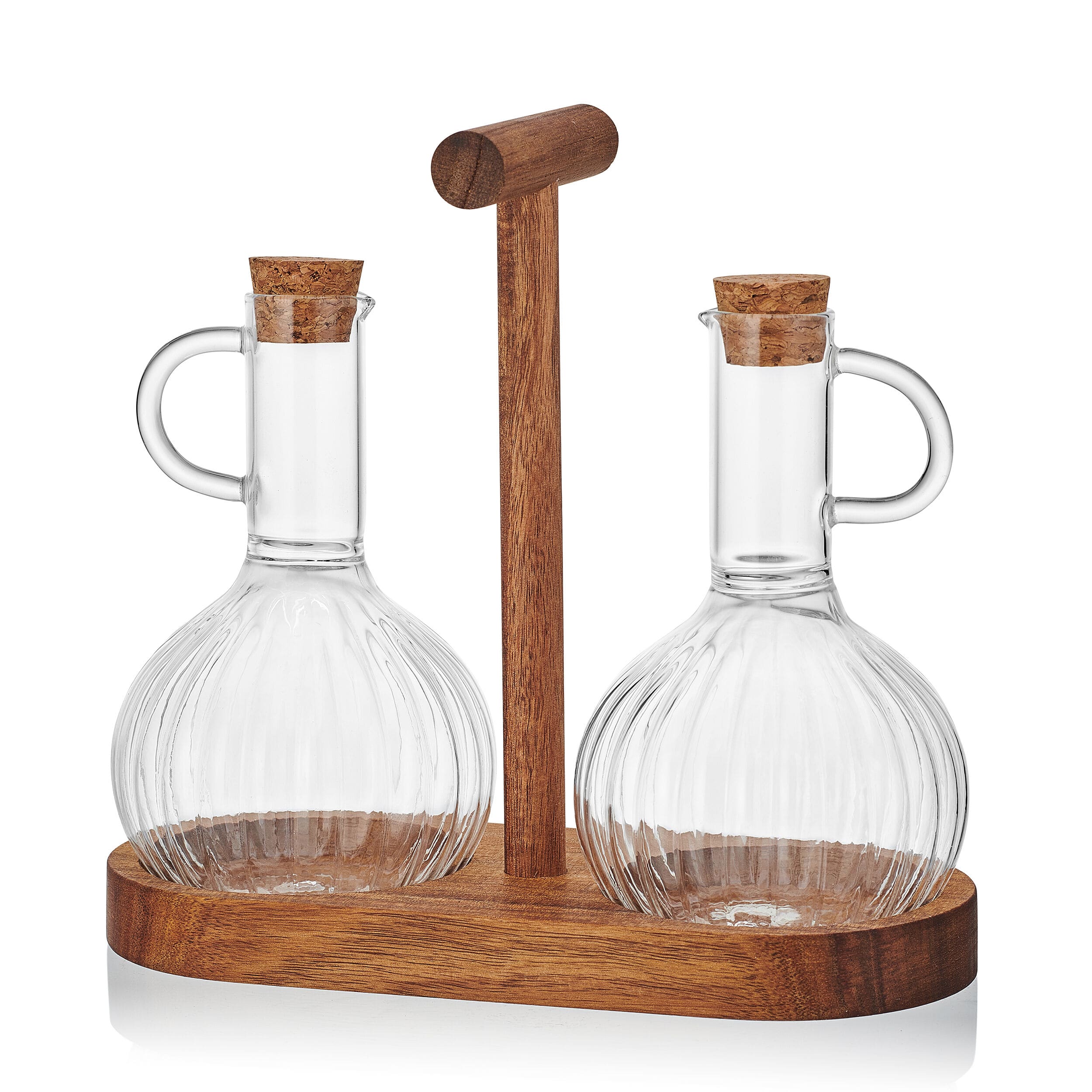 Glenwood 3 Piece Oil and Vinegar Cruet Set