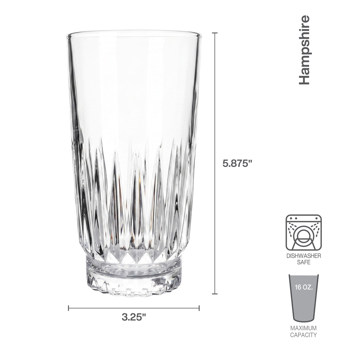 Hampshire Set of 4 Highball Glasses