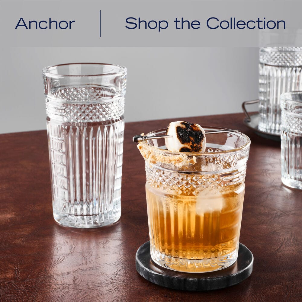 Anchor Set of 4 Double Old Fashioned Glasses