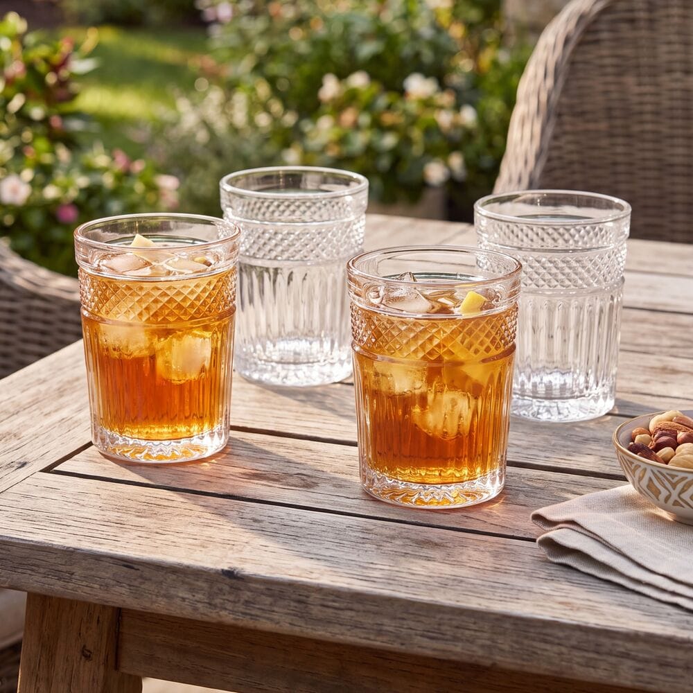 Anchor Set of 4 Double Old Fashioned Glasses
