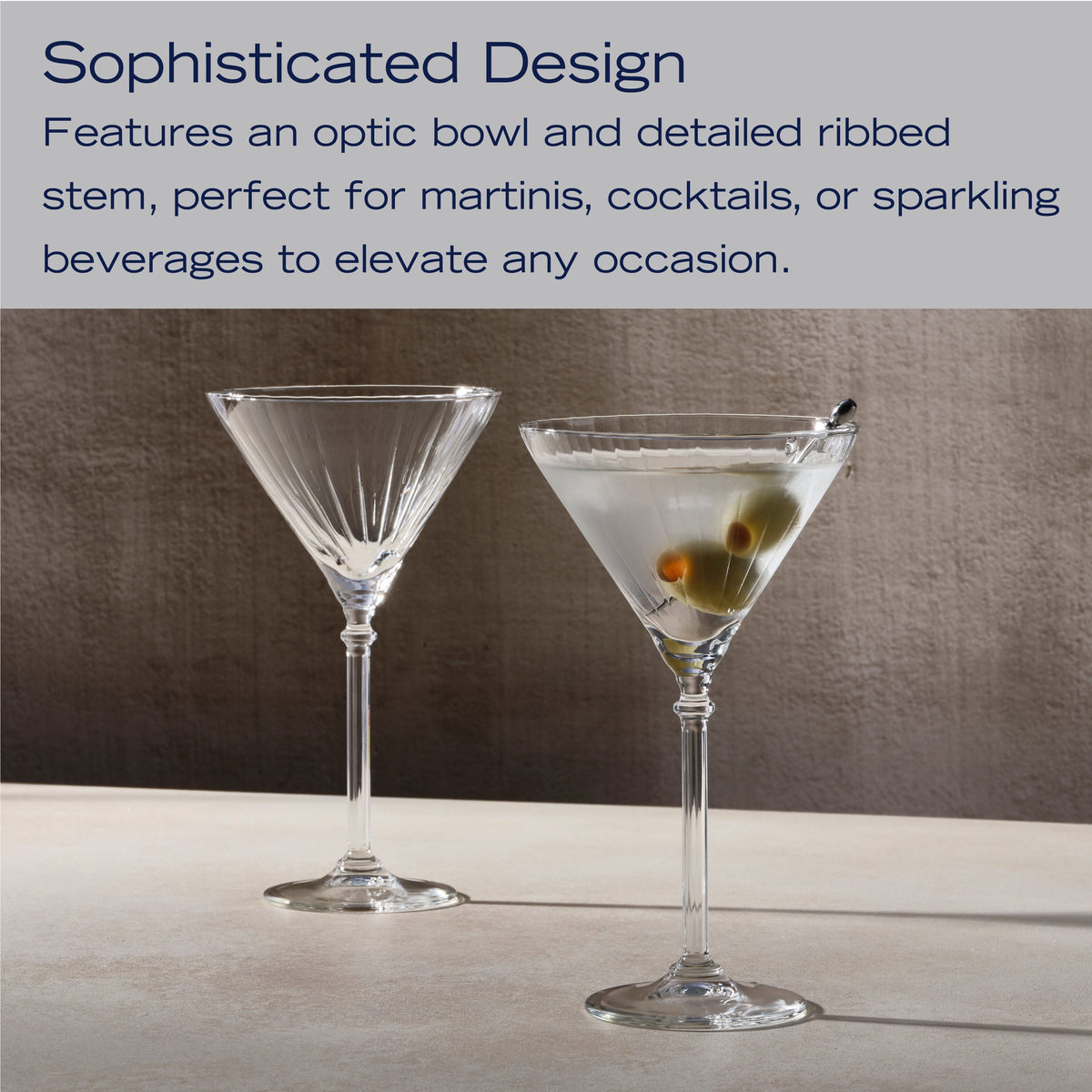 Eloise Set of 2 Martini Glasses
