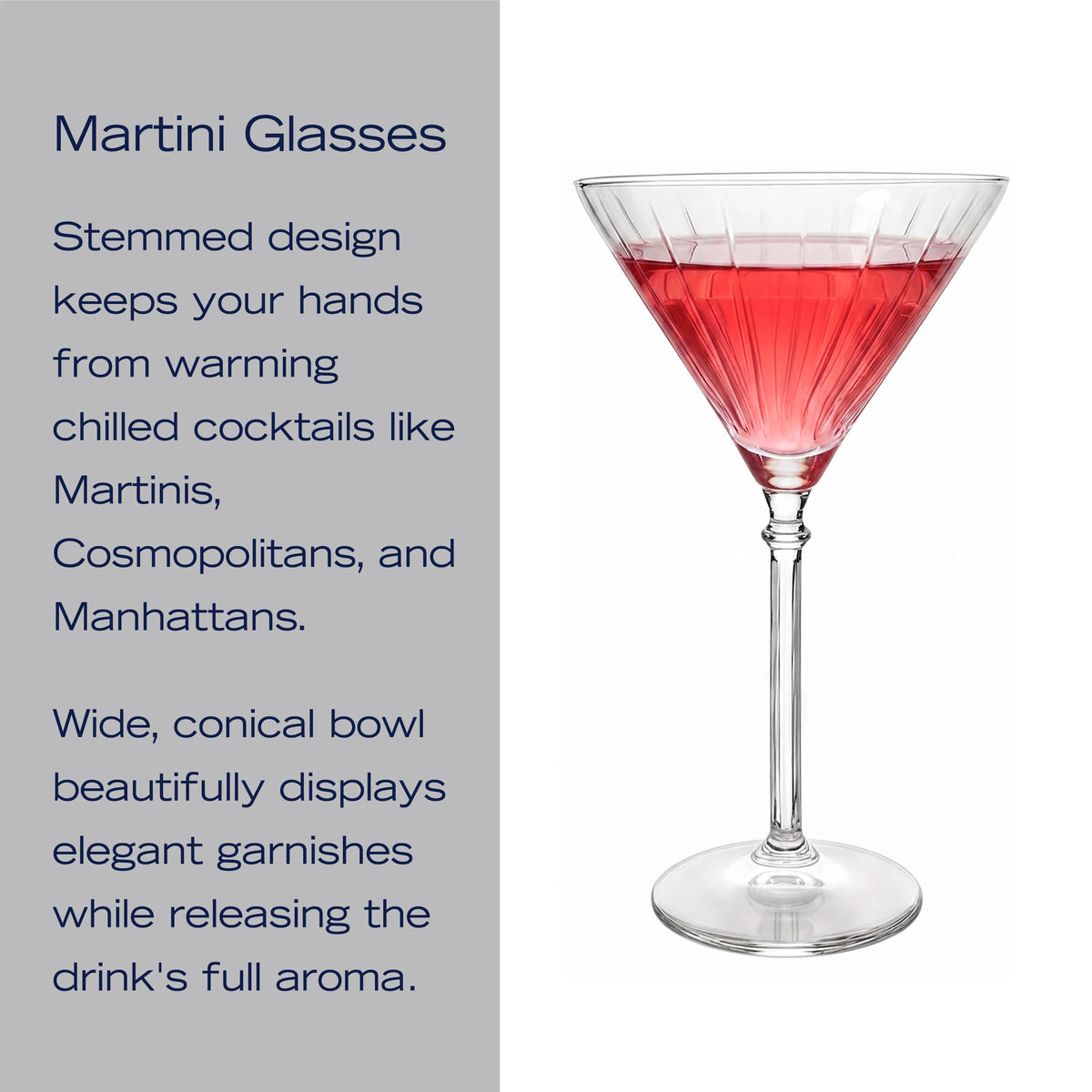 Eloise Set of 2 Martini Glasses
