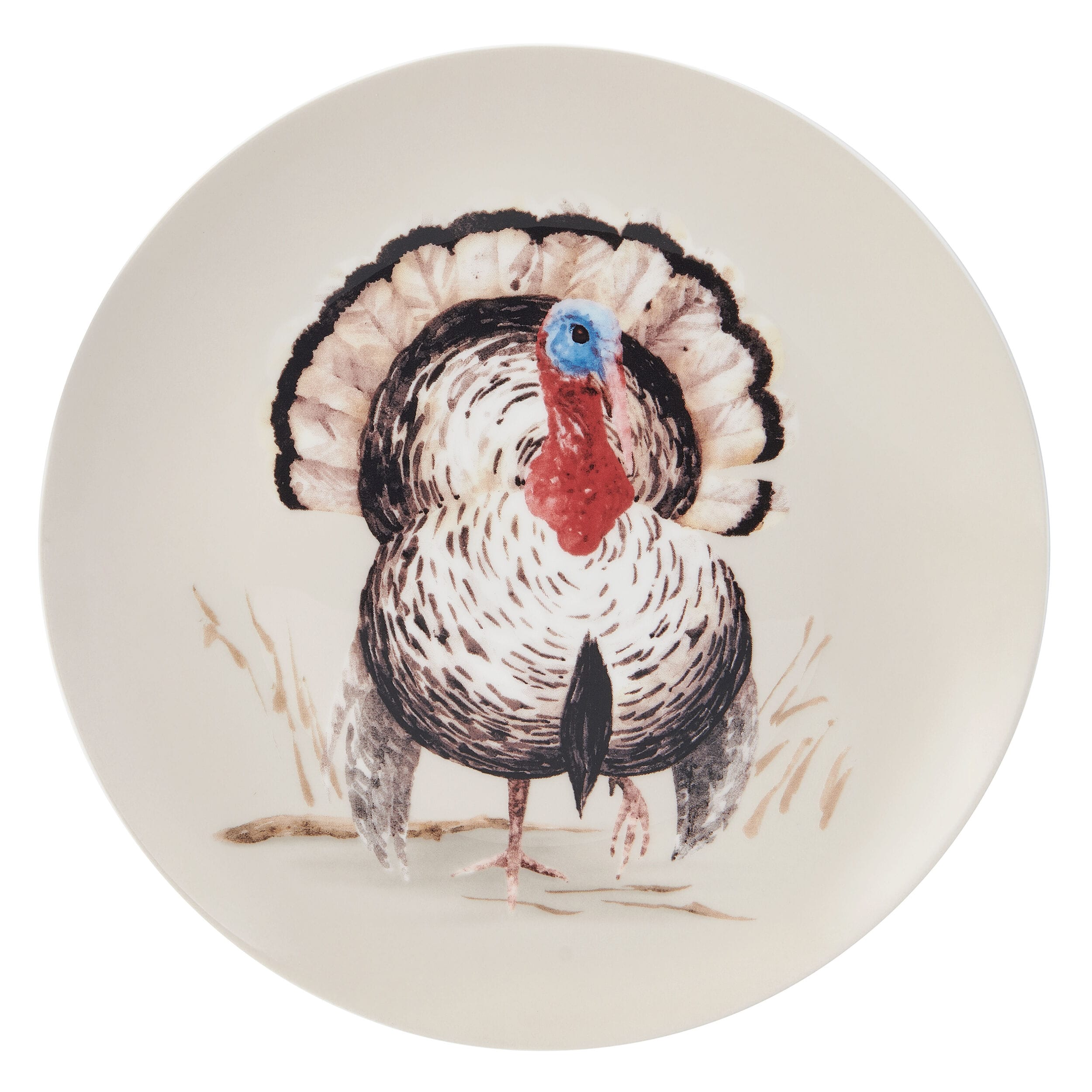 Fall Feathers Set of 4 Salad Plates